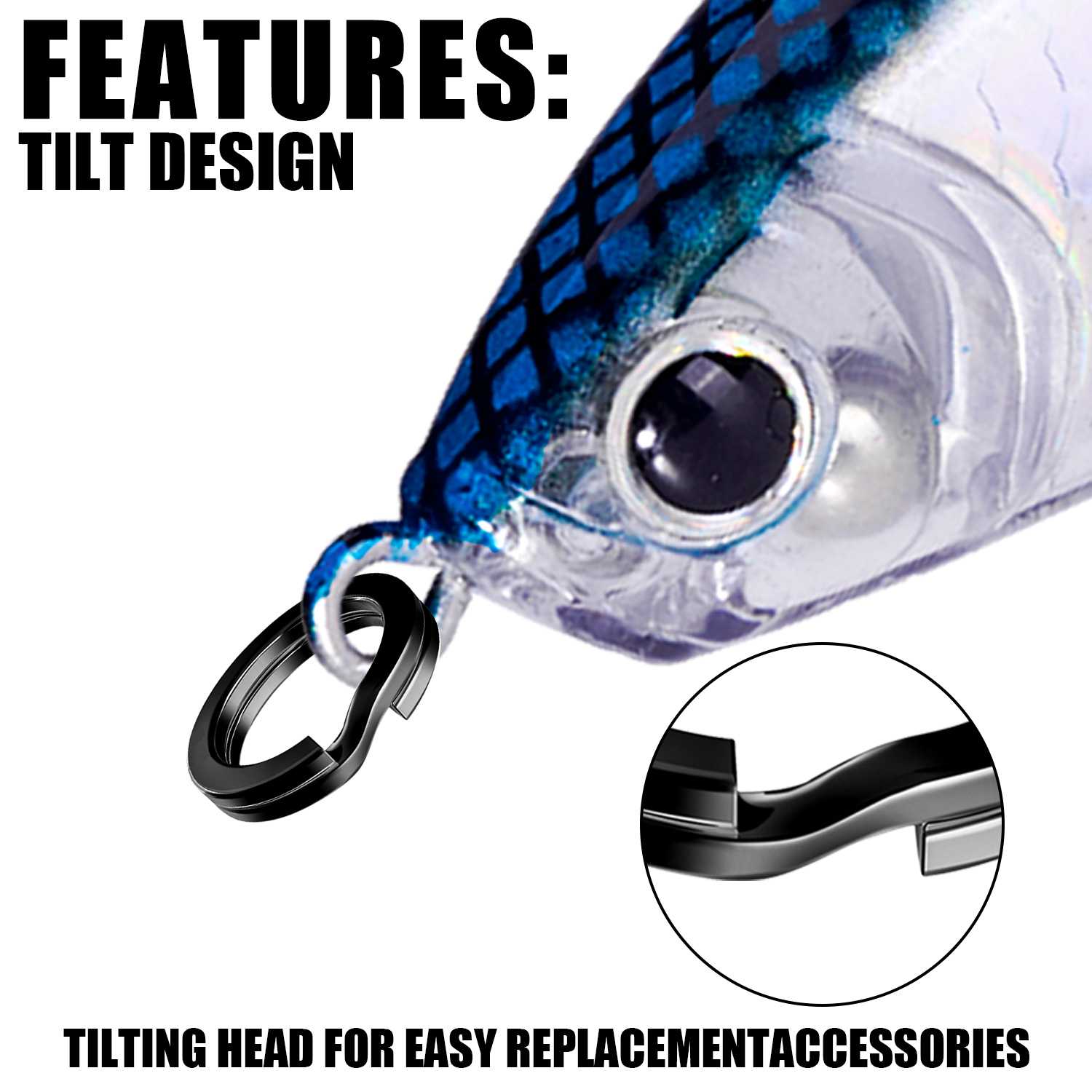 100 قطعة حلقات الصيد سبليت الف - مراجعة Fishing Line Cutter وسعره
