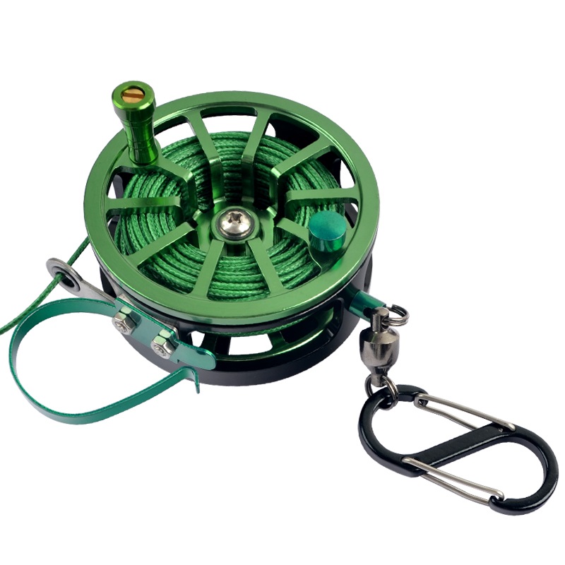 مشبك قفل صيد محمول جديد مع عوا - مراجعة Fishing Line Dispenser وسعره